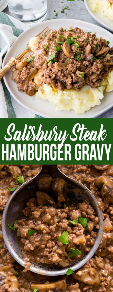 Salisbury Steak Hamburger Gravy - Easy Peasy Meals