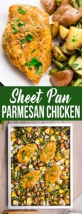 Sheet Pan Parmesan Chicken and Vegetables - Easy Peasy Meals