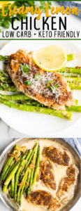 Creamy Lemon Chicken and Asparagus (Low Carb, Pan Seared, Keto-Friendly ...