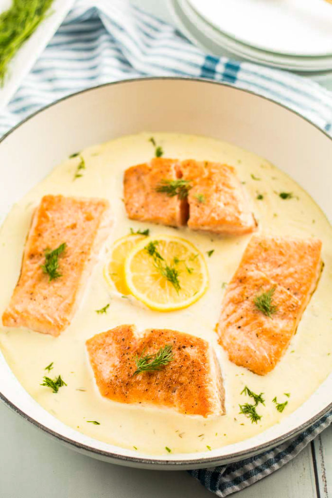 Salmon With Creamy Lemon Dill Sauce Keto Easy Peasy Meals 7856