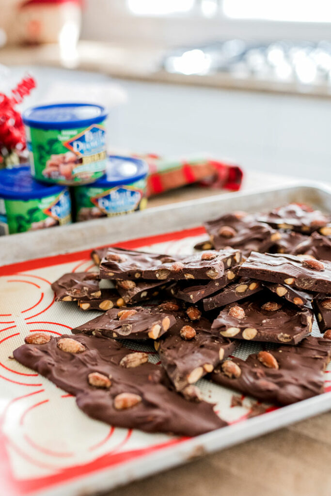 2 Ingredient Sweet And Spicy Chocolate Almond Bark Easy Peasy Meals