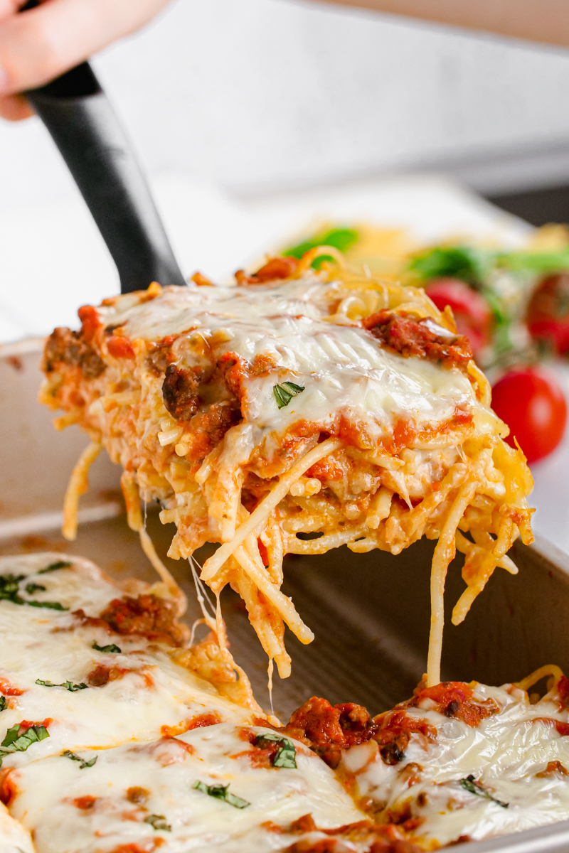 Baked Spaghetti - Easy Peasy Meals