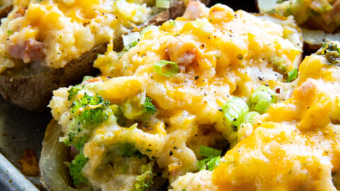 twice baked potatoes broccoli