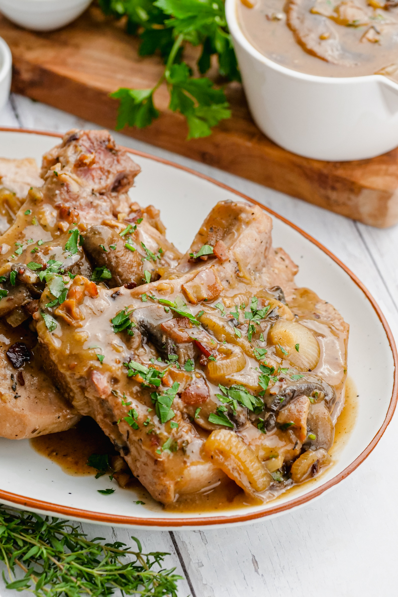 Crock Pot Smothered Pork Chops - Easy Peasy Meals