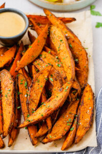 Roasted Sweet Potato Wedges - Easy Peasy Meals