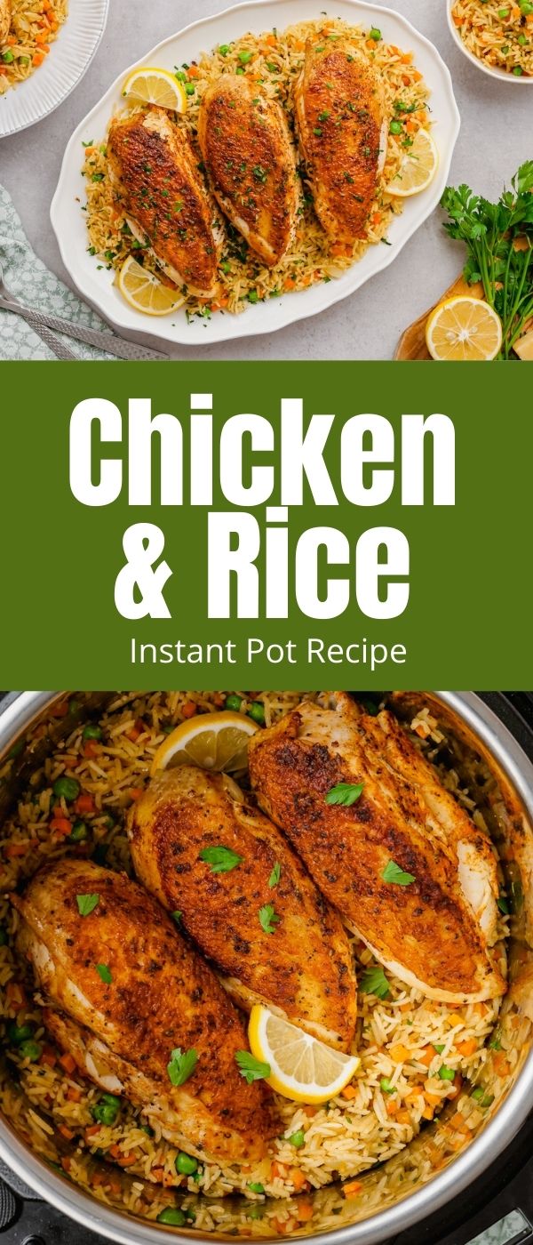 Instant Pot Chicken and Rice - Easy Peasy Meals