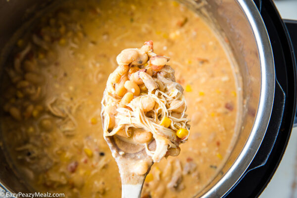 White Chicken Chili (Pressure Cooker) - Easy Peasy Meals