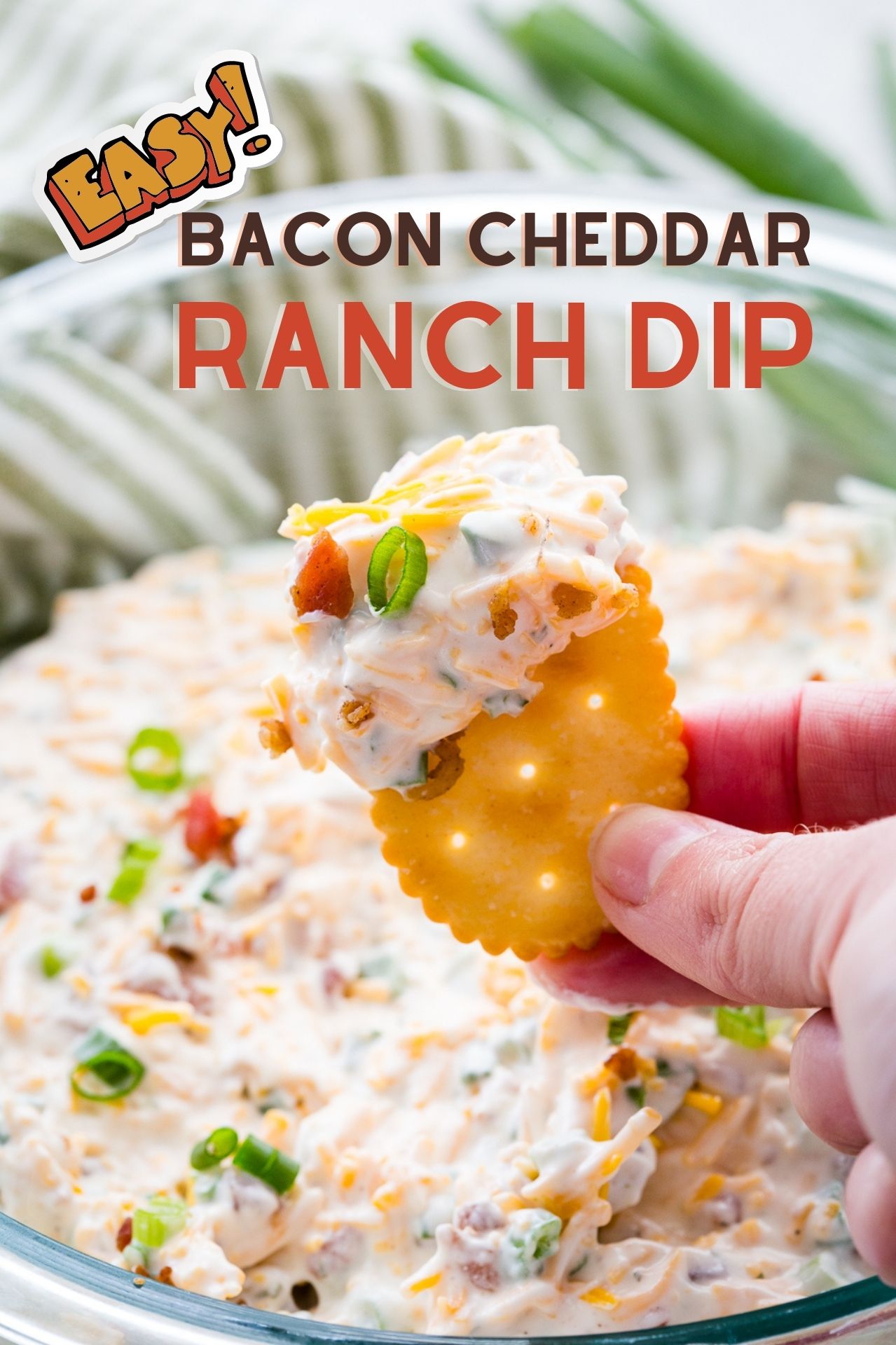 Bacon Cheddar Ranch Dip - Easy Peasy Meals