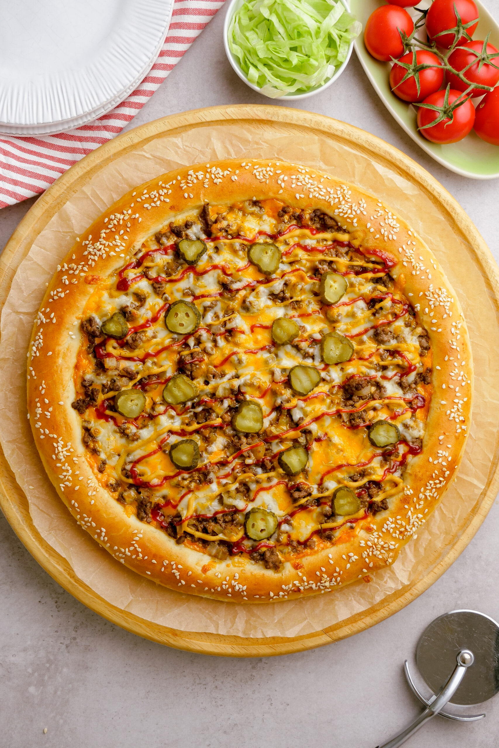 Cheeseburger Pizza Easy Peasy Meals 