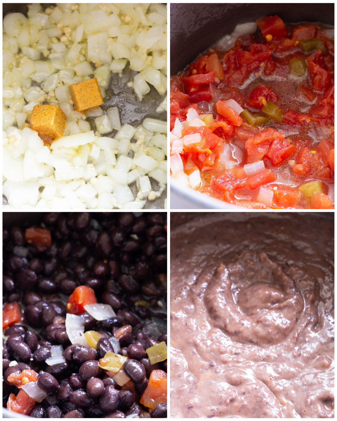 How to make the black beans. 