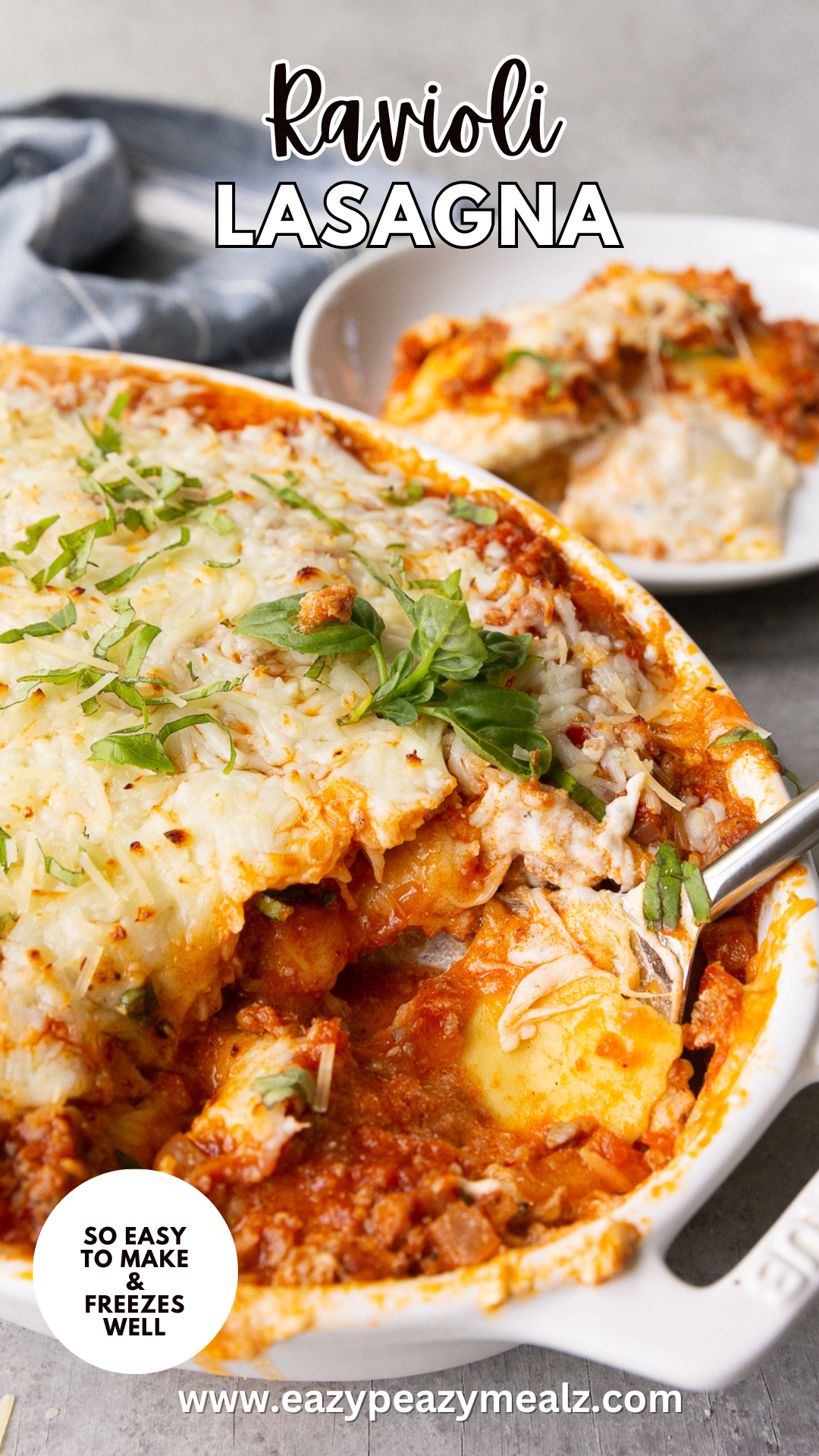 How to make lazy lasagna, ravioli lasagna gives you all the flavor with half the work. 