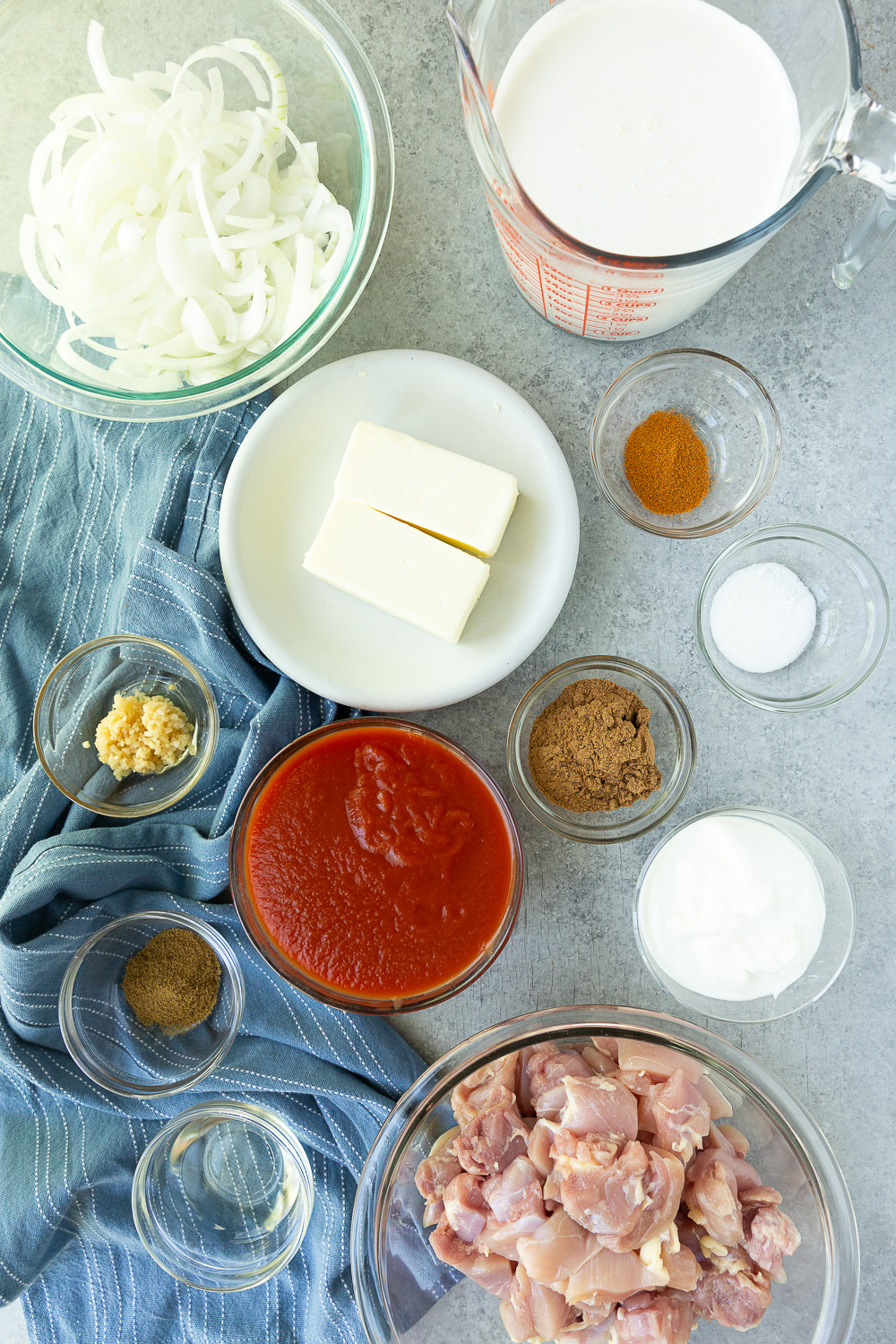 How to make easy butter chicken, the ingredients for easy butter chicken recipe. 