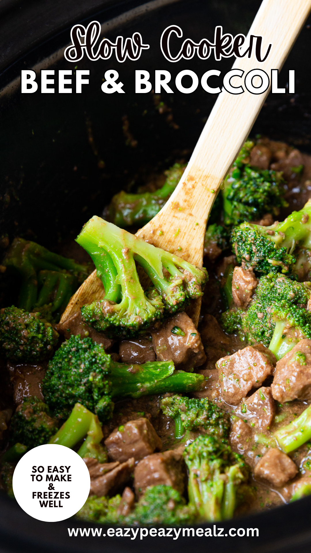 Slow Cooker Beef and Broccoli, 15 minutes of prep for a rich, savory, tender beef and broccoli. 