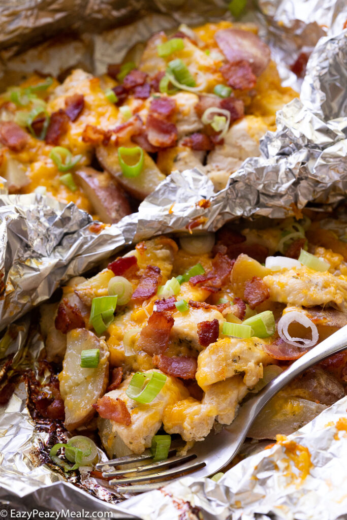 Chicken and Potato Foil Packs - Easy Peasy Meals