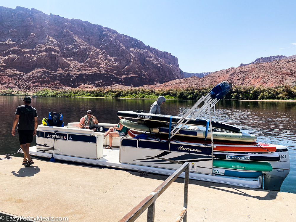 Backhaul service to take you to the drop off spot for paddleboarding horseshoe bend