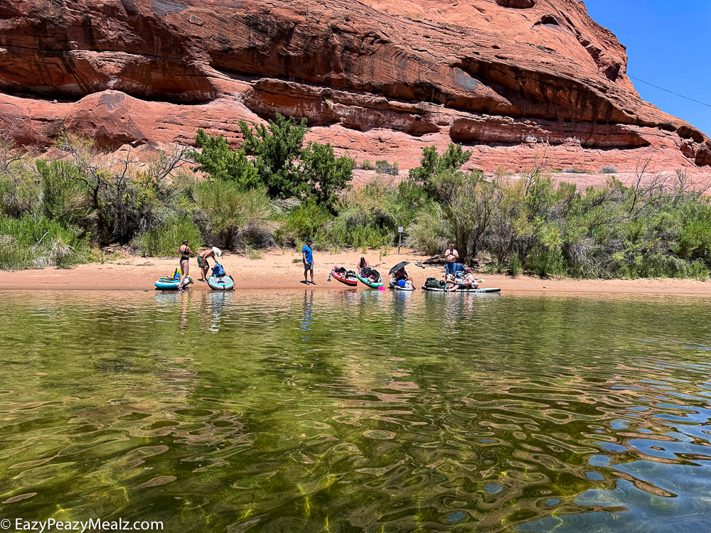 Where you are dropped off to paddle the Colorado to horseshoe bend. 