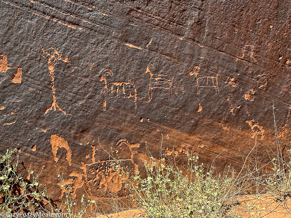 Petroglyphs along the Colorado River