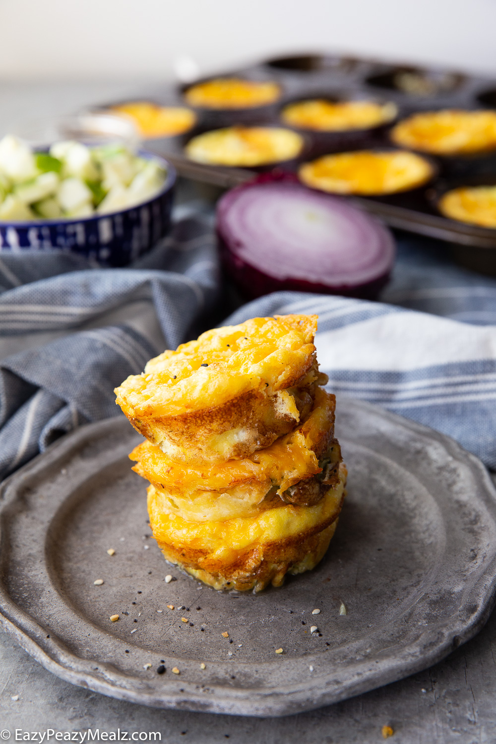 Baked egg bites, these delicious egg bites are so simple to make and store well for a make ahead breakfast. 