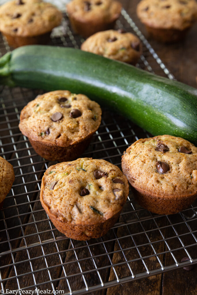 chocolate chip zucchini muffins